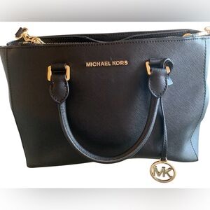 Michael Kors Selma Leather Crossbody Bag Women’s Black Purse Handbag Shoulder